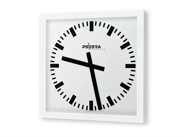 Peweta® Klokke - Fuktsikker - 60x60cm Sifferløs skive